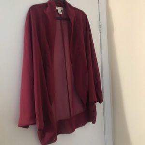 Burgundy kimono